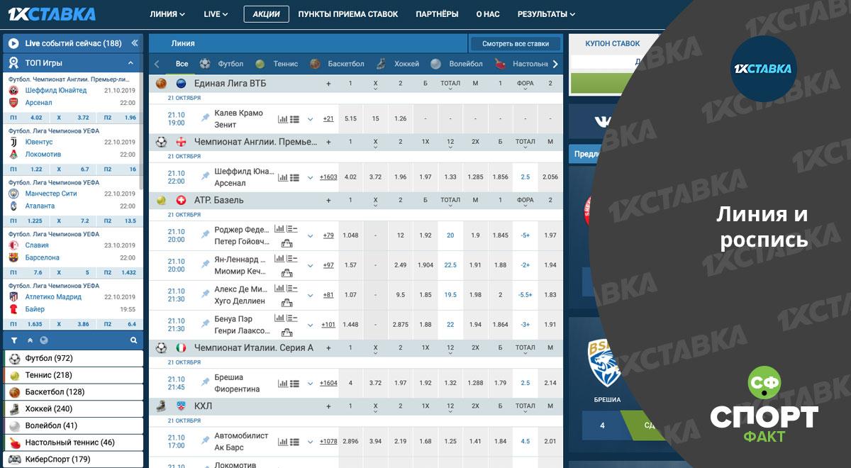 Линия 1хСтавка