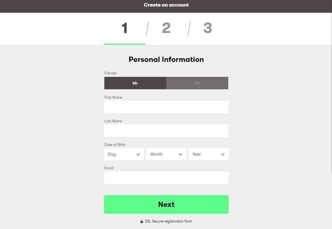 Страница регистрации