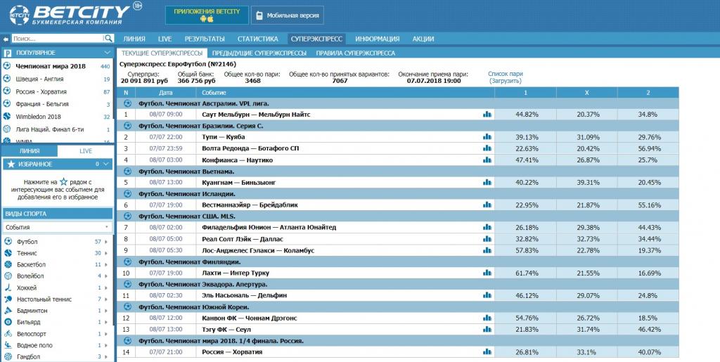 Спортивный Тотализатор