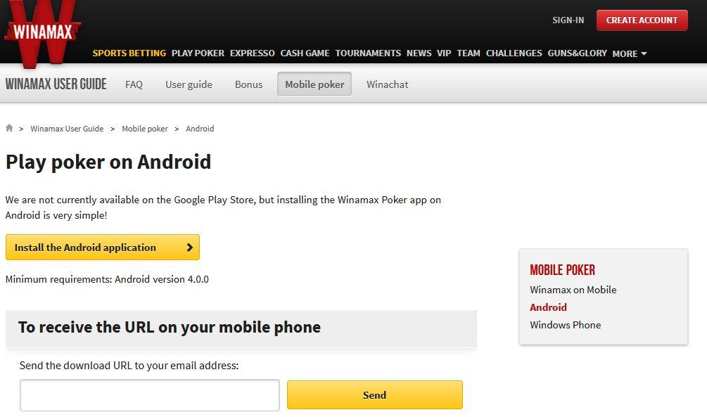 винамакс мобайл