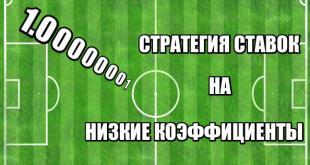 стратегия ставок на низкие коэффициенты