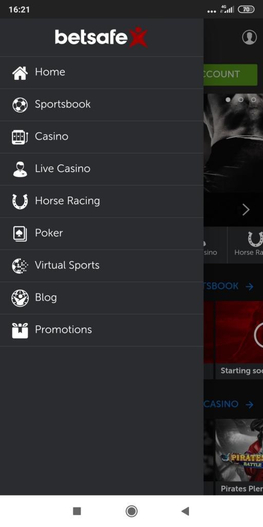 бетсейф приложение функционал
