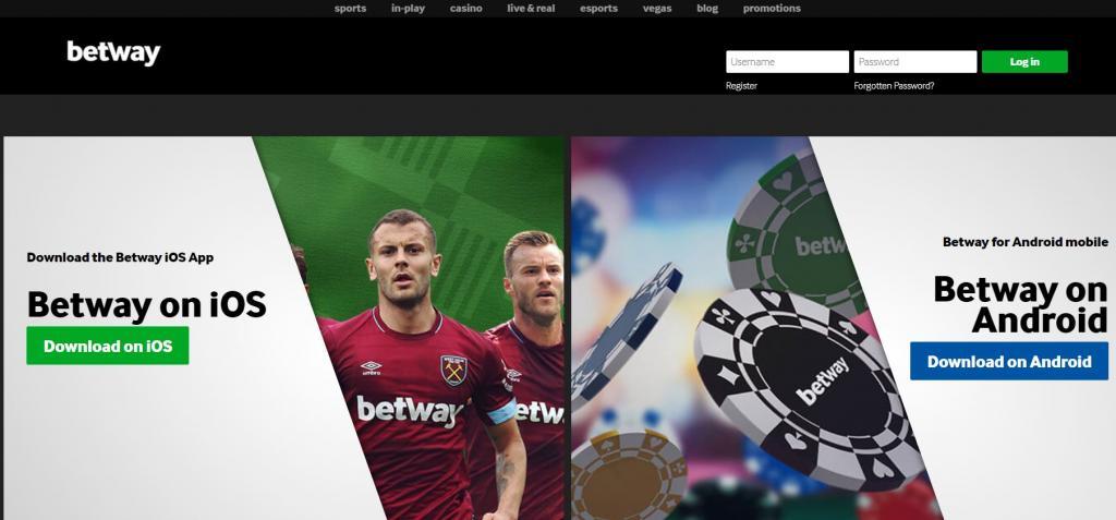 Функционал мобильного приложения betway