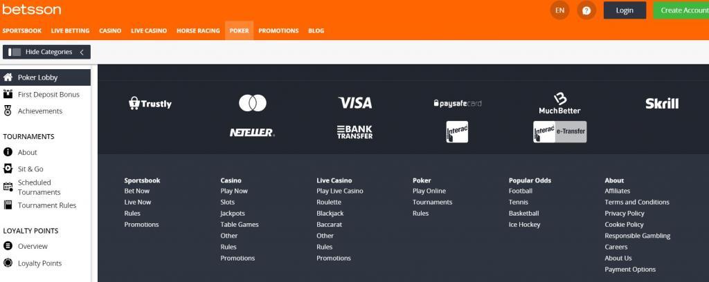 Мобильная версия Бетссон